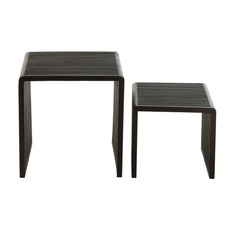 Set de 2 tables d'appoint en bois MALYO - Salon Design