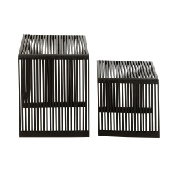 Set de 2 tables d'appoint en bois MALYO - Salon Design