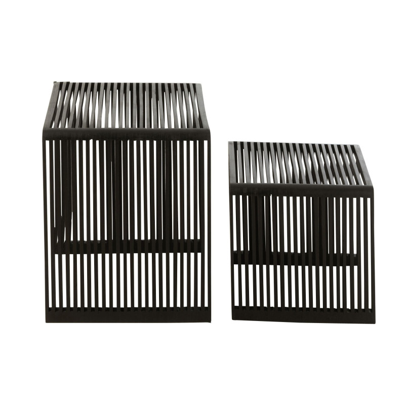 Set de 2 tables d'appoint en bois MALYO - Salon Design