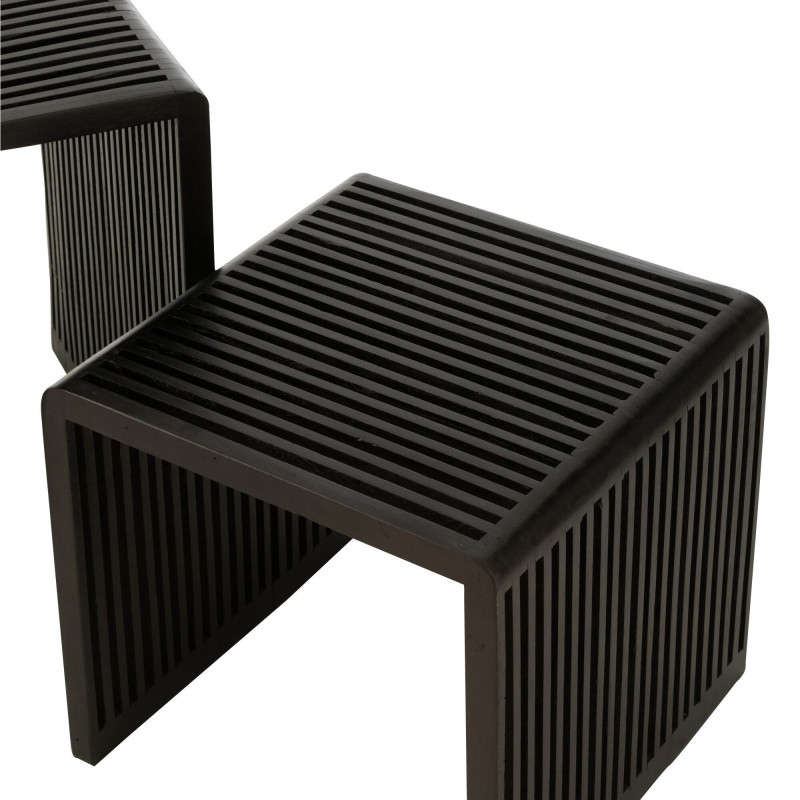 Set de 2 tables d'appoint en bois MALYO - Salon Design