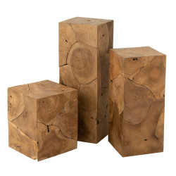 Table d'appoint design en bois PUZIA - Design et Sophistication