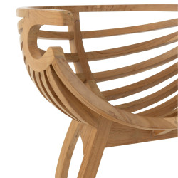 Fauteuil crabe en bois RONI - Moderne et Confortable