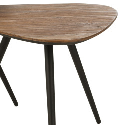 Set de 2 tables d'appoints triangulaire en bois NARAM - Minimaliste