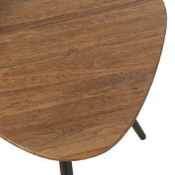 Set de 2 tables d'appoints triangulaire en bois NARAM - Minimaliste