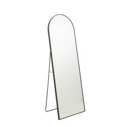 Miroir sur pieds en métal noir VANY - Moderne Chic