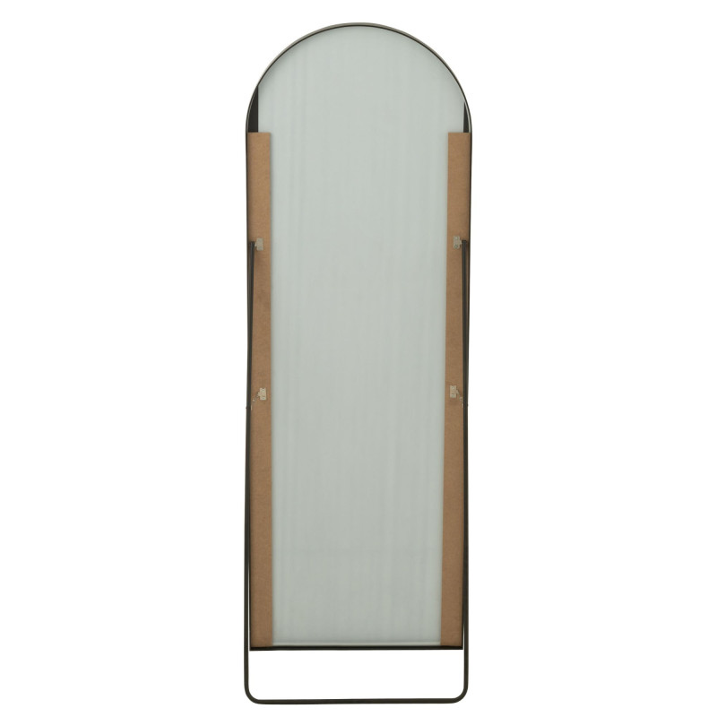 Miroir sur pieds en métal noir VANY - Moderne Chic