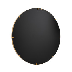 Miroir rond 110cm contour métal doré TIARA