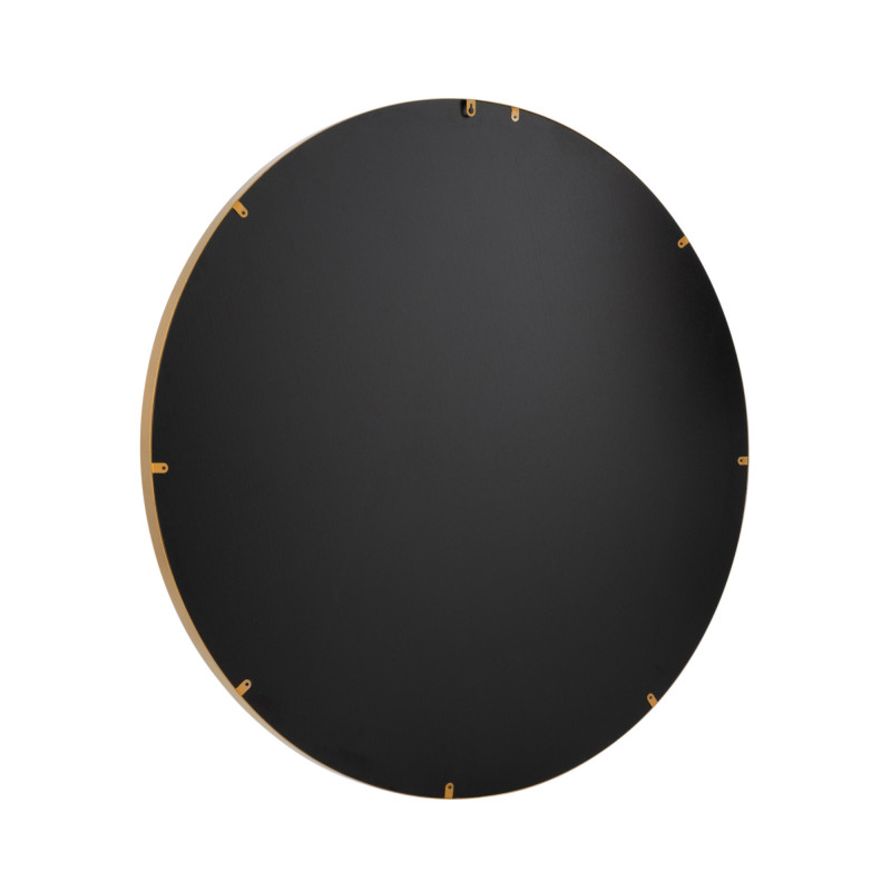 Miroir rond 110cm contour métal doré TIARA