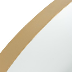 Miroir rond 110cm contour métal doré TIARA