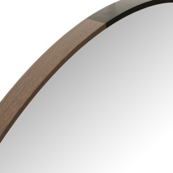 Miroir en bois rond 90 cm RYOTA - Moderne et Minimaliste