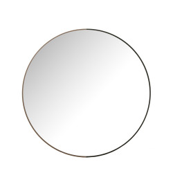 Miroir en bois rond 90 cm RYOTA - Moderne et Minimaliste