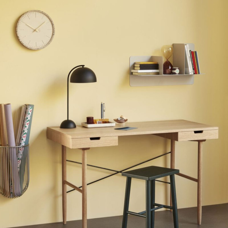 Étagère murale design en métal gris DOLF - Rangement Moderne