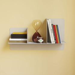 Étagère murale design en métal gris DOLF - Rangement Moderne