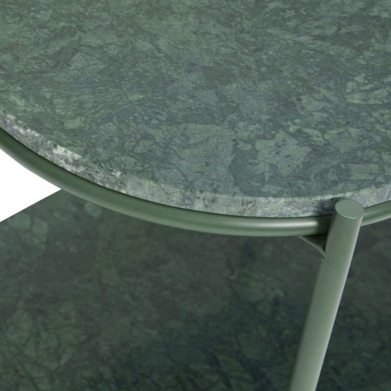 Table d'appoint en marbre vert NISIA : pour un Intérieur Design Chic
