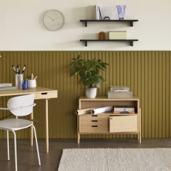 Boîte de rangement en bois LITTA vert clair - Ajoutez de la fraîcheur