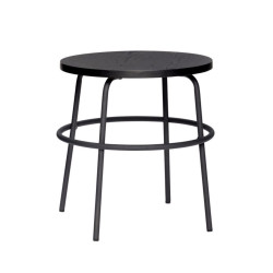 Table d'appoint noir en bois ASHA - Design Minimaliste Industriel