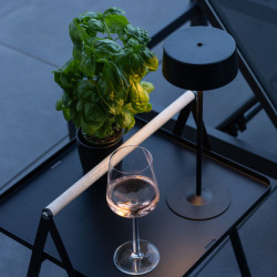 Lampe d'extérieur en métal noir TERN : Illuminez vos soirées chic