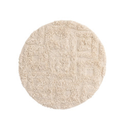 Tapis de salle de bain rond à motifs géométriques HINA