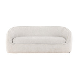 Canapé 3 places en tissu gris clair TIA