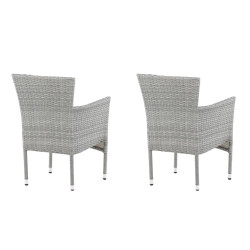 Lot de 2 chaises de jardin MALLY