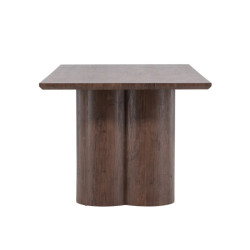 Table à manger en bois marron 100x210cm OSLO