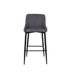 Lot de 2 tabourets avec dossier en simili MERLIN