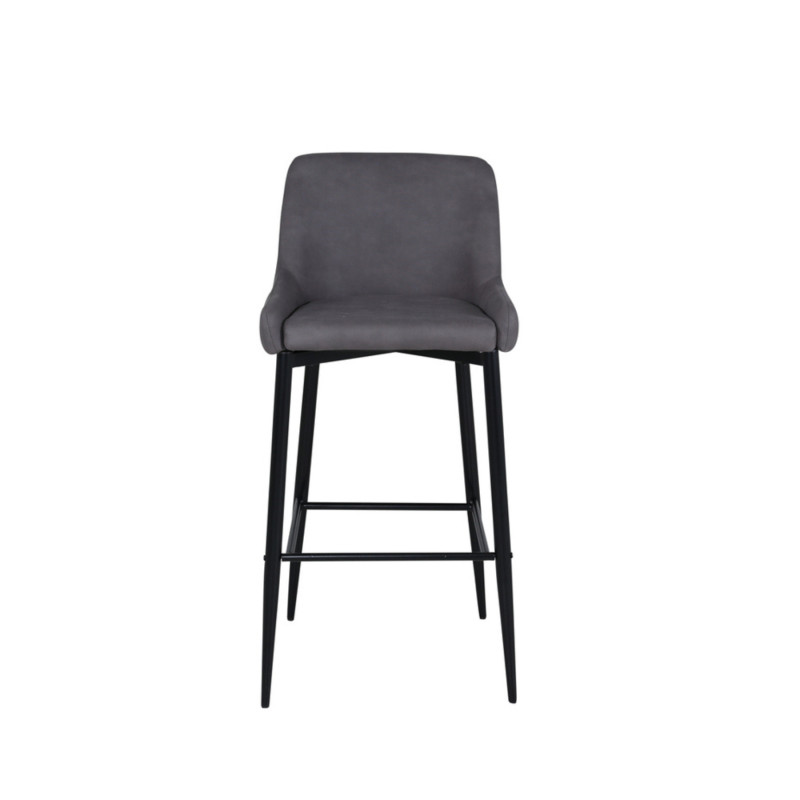 Lot de 2 tabourets avec dossier en simili MERLIN