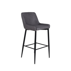Lot de 2 tabourets avec dossier en simili MERLIN