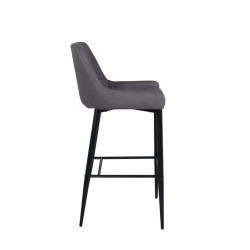 Lot de 2 tabourets avec dossier en simili MERLIN