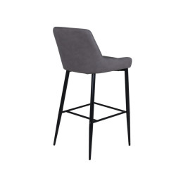 Lot de 2 tabourets avec dossier en simili MERLIN
