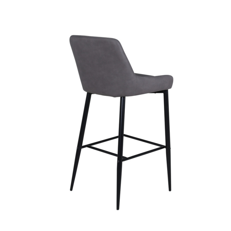 Lot de 2 tabourets avec dossier en simili MERLIN