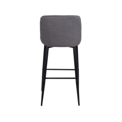 Lot de 2 tabourets avec dossier en simili MERLIN