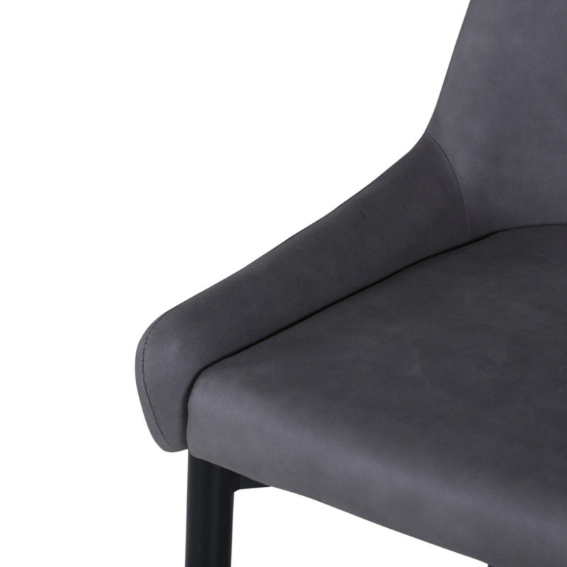 Lot de 2 tabourets avec dossier en simili MERLIN