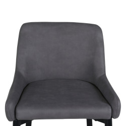 Lot de 2 tabourets avec dossier en simili MERLIN
