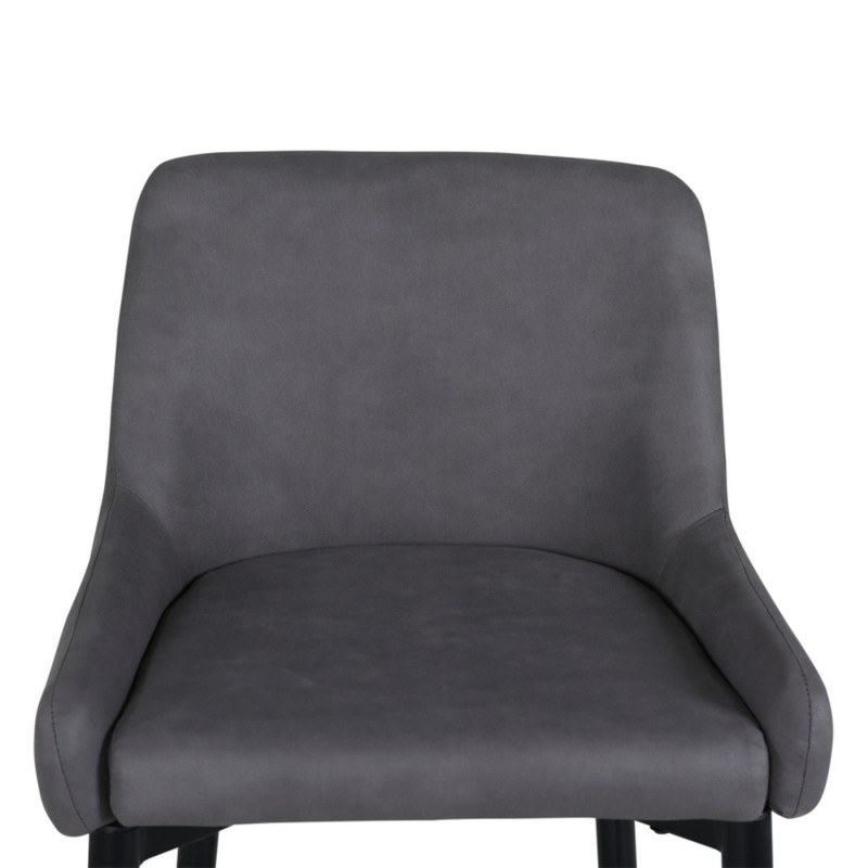 Lot de 2 tabourets avec dossier en simili MERLIN
