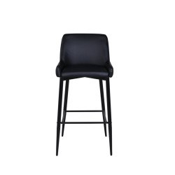 Lot de 2 tabourets avec dossier en simili MERLIN
