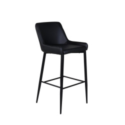 Lot de 2 tabourets avec dossier en simili MERLIN