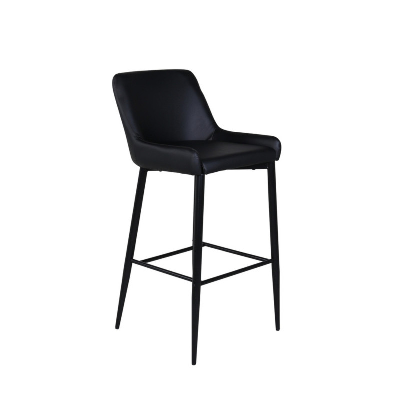 Lot de 2 tabourets avec dossier en simili MERLIN