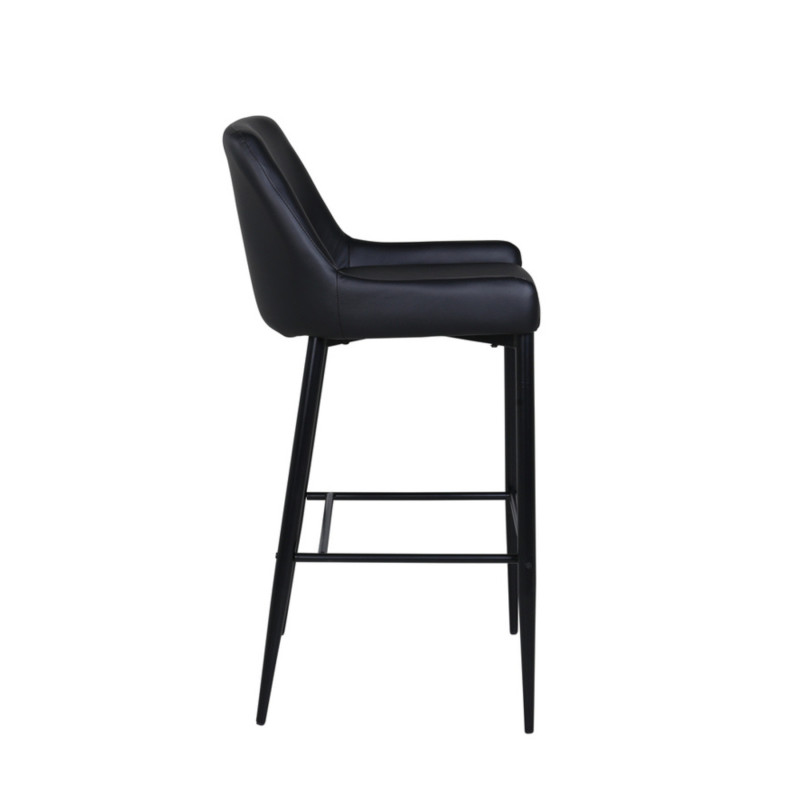 Lot de 2 tabourets avec dossier en simili MERLIN