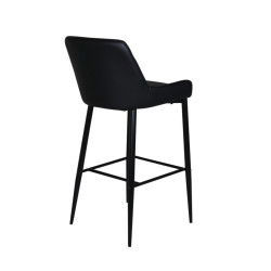 Lot de 2 tabourets avec dossier en simili MERLIN
