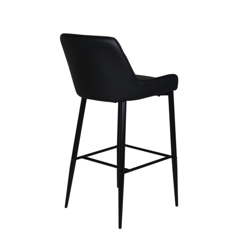 Lot de 2 tabourets avec dossier en simili MERLIN