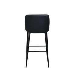 Lot de 2 tabourets avec dossier en simili MERLIN