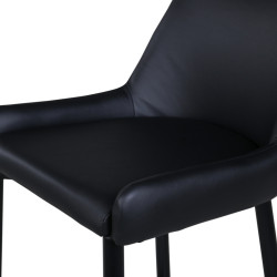 Lot de 2 tabourets avec dossier en simili MERLIN