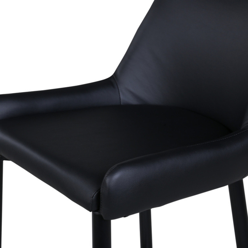 Lot de 2 tabourets avec dossier en simili MERLIN