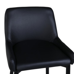 Lot de 2 tabourets avec dossier en simili MERLIN