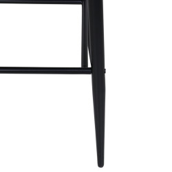 Lot de 2 tabourets avec dossier en simili MERLIN