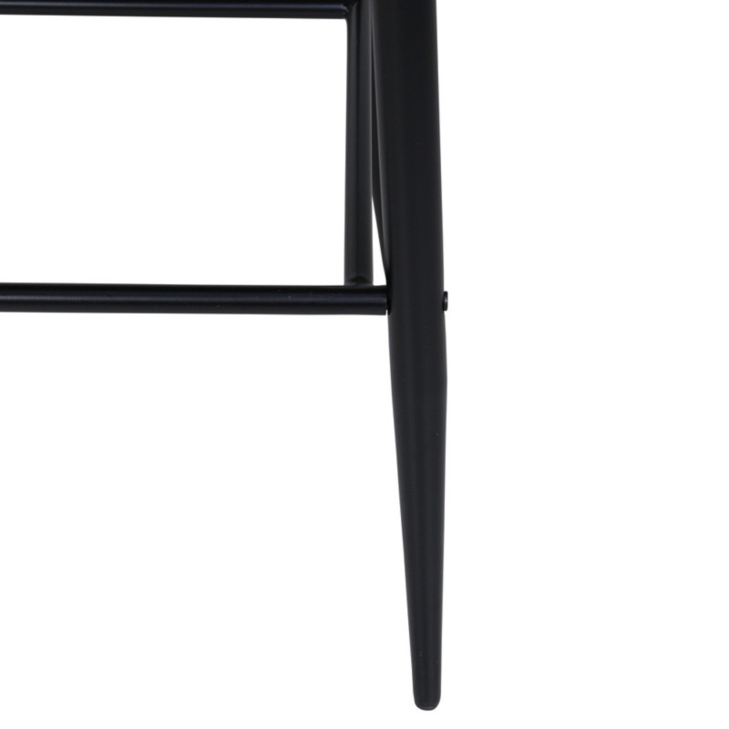 Lot de 2 tabourets avec dossier en simili MERLIN