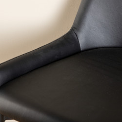 Lot de 2 tabourets avec dossier en simili MERLIN