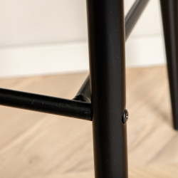 Lot de 2 tabourets avec dossier en simili MERLIN