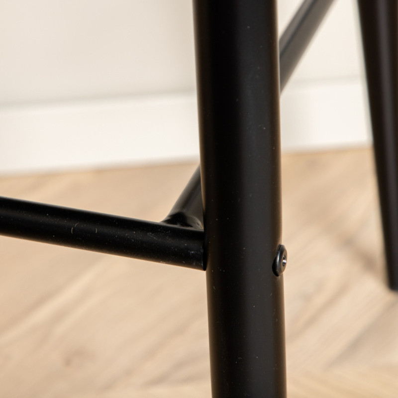 Lot de 2 tabourets avec dossier en simili MERLIN